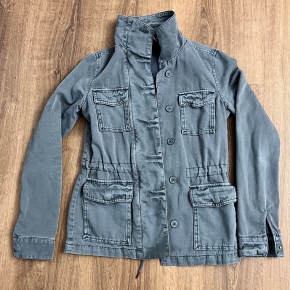 Urban Outfitters ECOTE Grey/Blue Cargo Field Jacket Sz XS - Picture 7 of 10